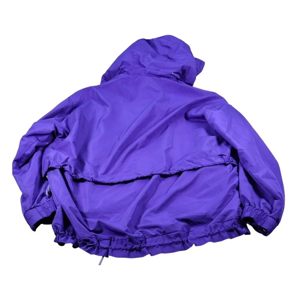 FERA Jacket Womens 16 Purple Puffer Hooded Insulated Lined Pockets Zip Taffeta